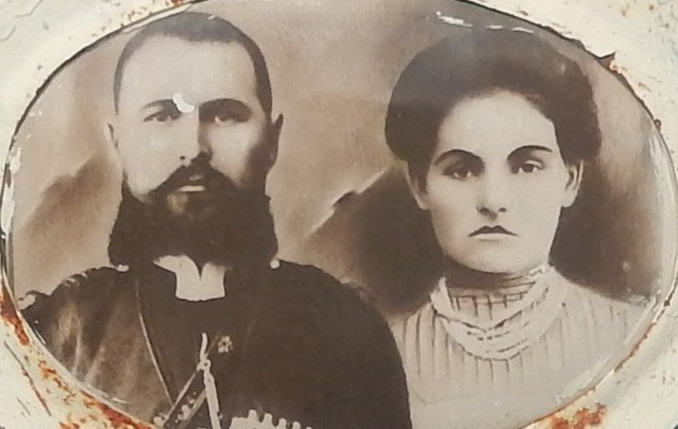 Михаил Евсеевич Пархоменко и его жена Акилина Фирсовна Пархоменко (Семенец).