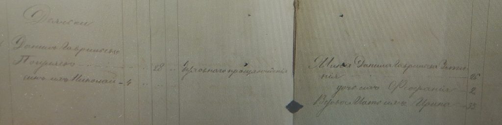 Дьячок Погуляев Даниил Григорьевич, 1862 год (ГАКК Ф.252 ОП. 2 Д.1385)