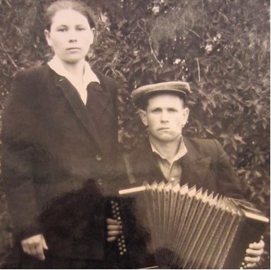 Федор Макарович и Любовь Ивановна Жук, 1950 г.